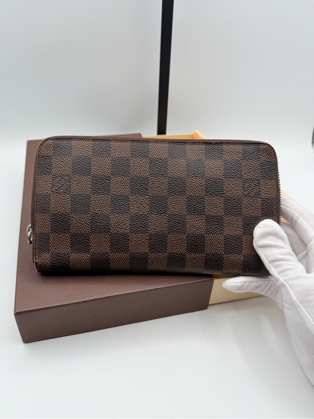Louis Vuitton Large Damier Zip Around Wallet